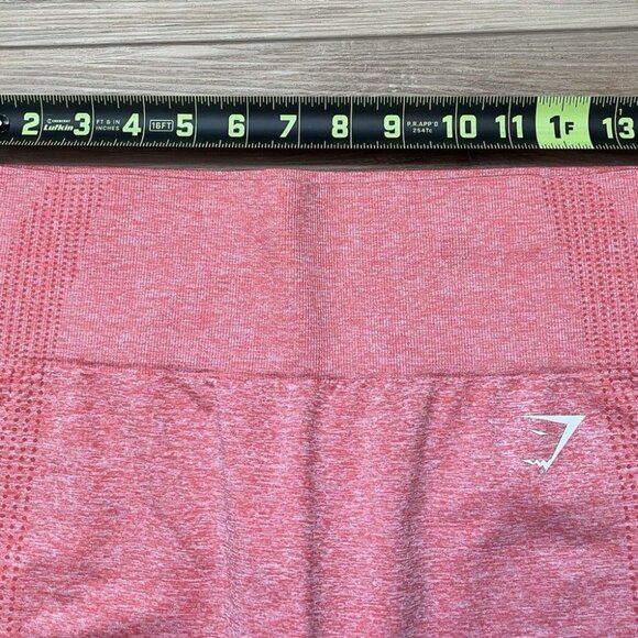 GYMSHARK Vital Seamless Coral Marl Leggings - Size Large - Picture 15 of 16